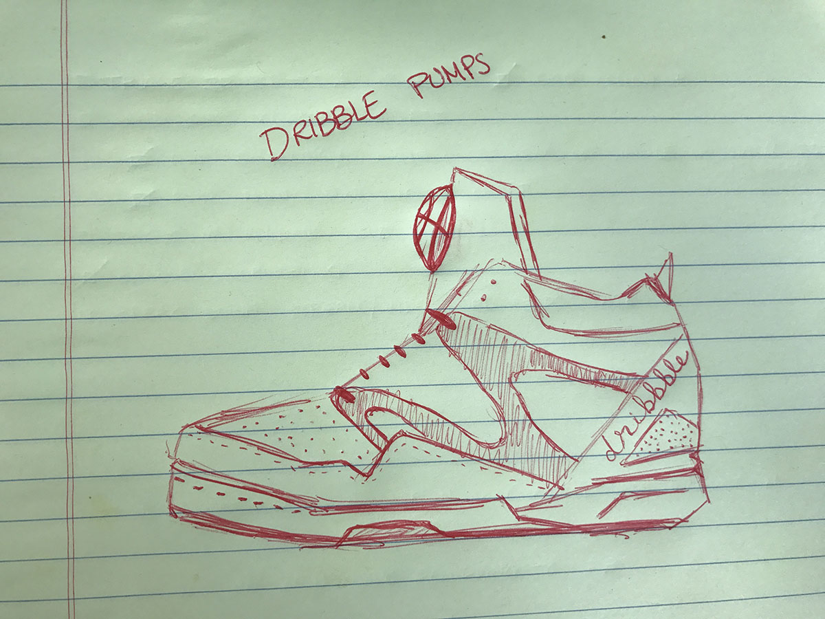 Reebok Pumps Initial Drawing